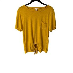 5/$20 J. by J.Crew Mustard Short Sleeve Tee